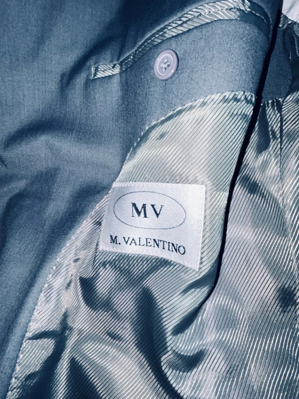 Valentino Men's Gray Two-Button Sport Coat Blazer